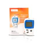 0.6ul Blood Volume Diabetes Glucose Meter , Light Warning Blood Sugar Level