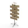 Buy cheap 24 Pegs Spinner Rotatable Metal Floor Display Stands In Supermarket from wholesalers