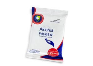 Quality Medical Grade 75% Alcohol Hand Wipes , Hand Sanitiser Wipes Easy To Carry wholesale