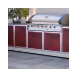 Ready To Assemble Stainless Steel Kitchen Cabinet Outdoor Corrosion Resistant