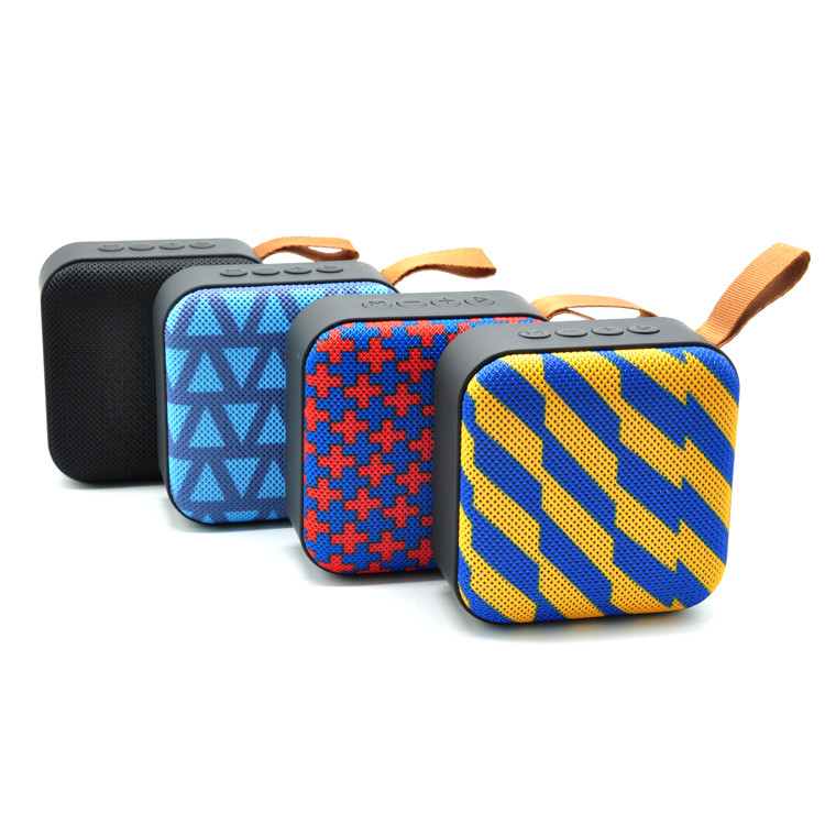 Wireless portable outdoor bluetooth speaker, Fabric Square Music Bluetooth speaker