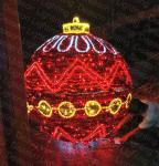 Giant Outdoor Christmas LED Big Ball 3D Motif Light For Lighting Display