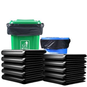 Quality Industrial Heavy Duty Black Garbage Bags for Outdoor Trash Can Liners Household Products wholesale