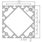 160 Series 12.3mm Height T Slot Profile / Aluminum T Extrusion Profiles