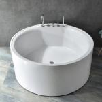 Round Seamless Bonding Acrylic Free Standing Bathtubs Stain Resistant