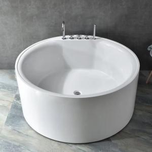 Quality Round Seamless Bonding Acrylic Free Standing Bathtubs Stain Resistant wholesale