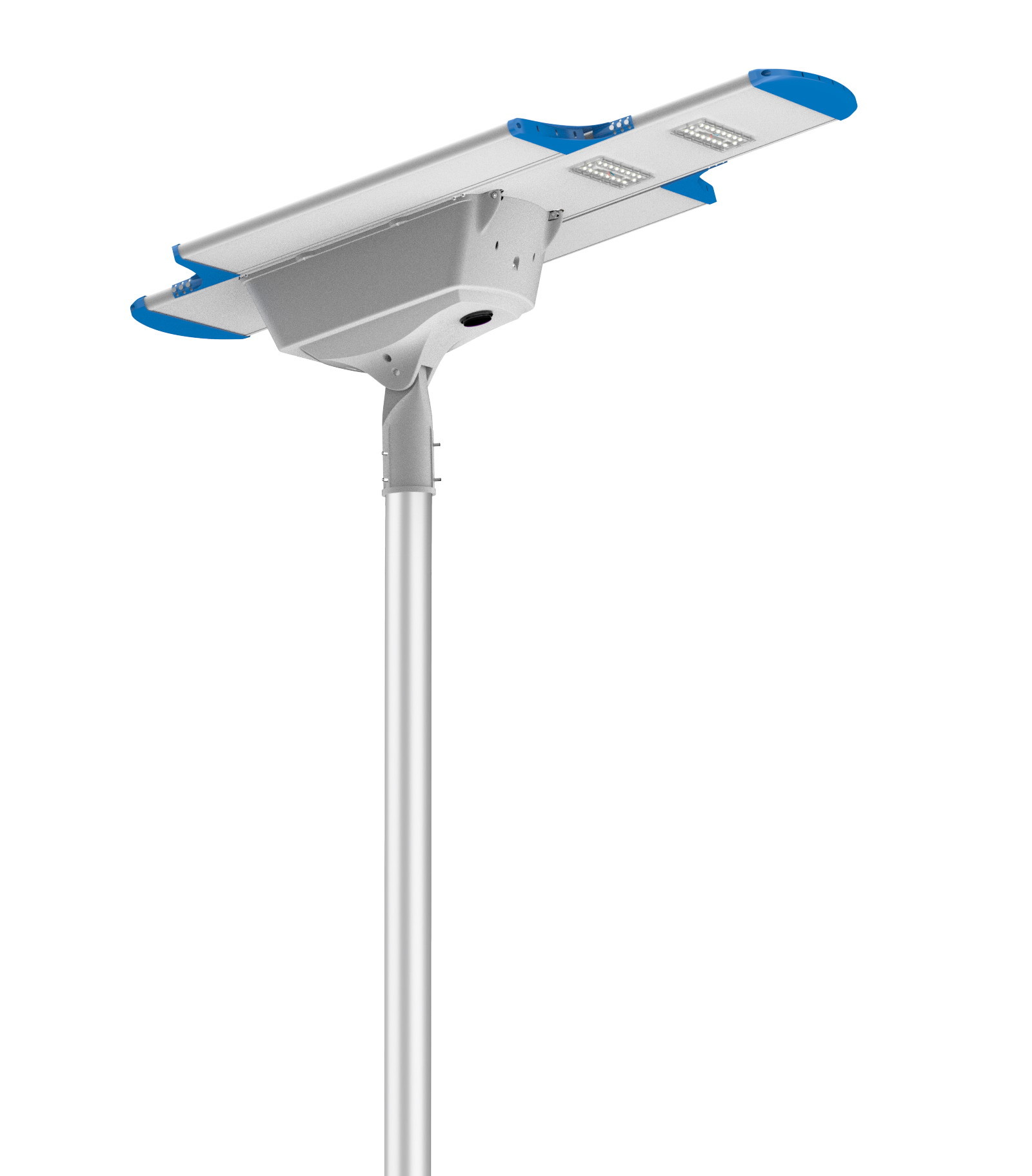 210 lm/W 100W IP66 Integrated Intelligent Solar LED Street Light TUV CB CE SAA Approved Solar Lighting All in one solar LED street light solar powered