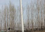 Monopole Microwave Telecom Steel Tower Hot Dip Galvanization / Painting Surface