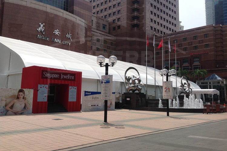 Waterproof PVC Aluminium Frame Tents 20mx30m For Storage Warehouse