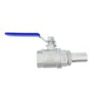 1000wog 304 316 Stainless Steel 2PC Ball Valve Water Media Straight Through Type