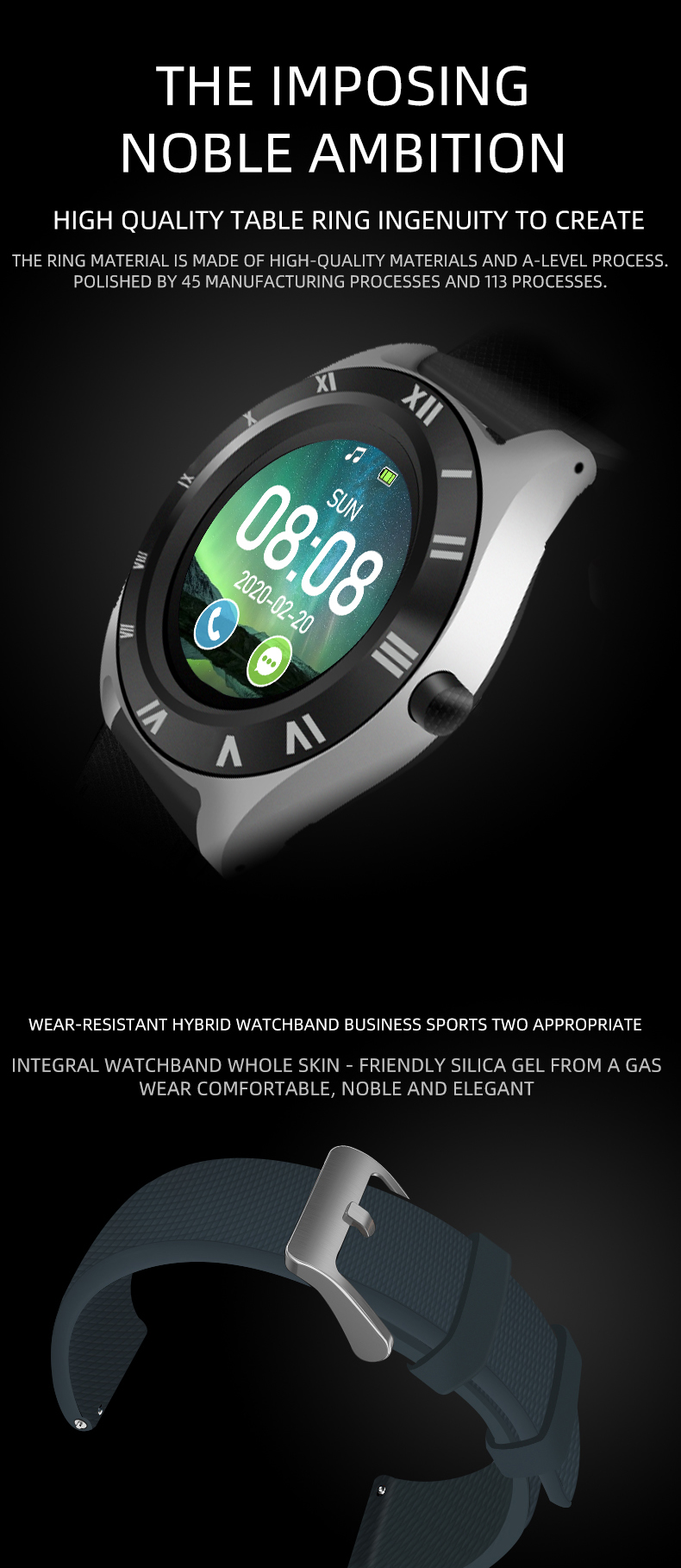 Android M11 Instruments Exercise Equipment Children Answerable Smart Watch