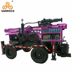 Quality Trailer Mounted Water Well Drilling Rig Machine 260m Deep Water Drilling Rig wholesale