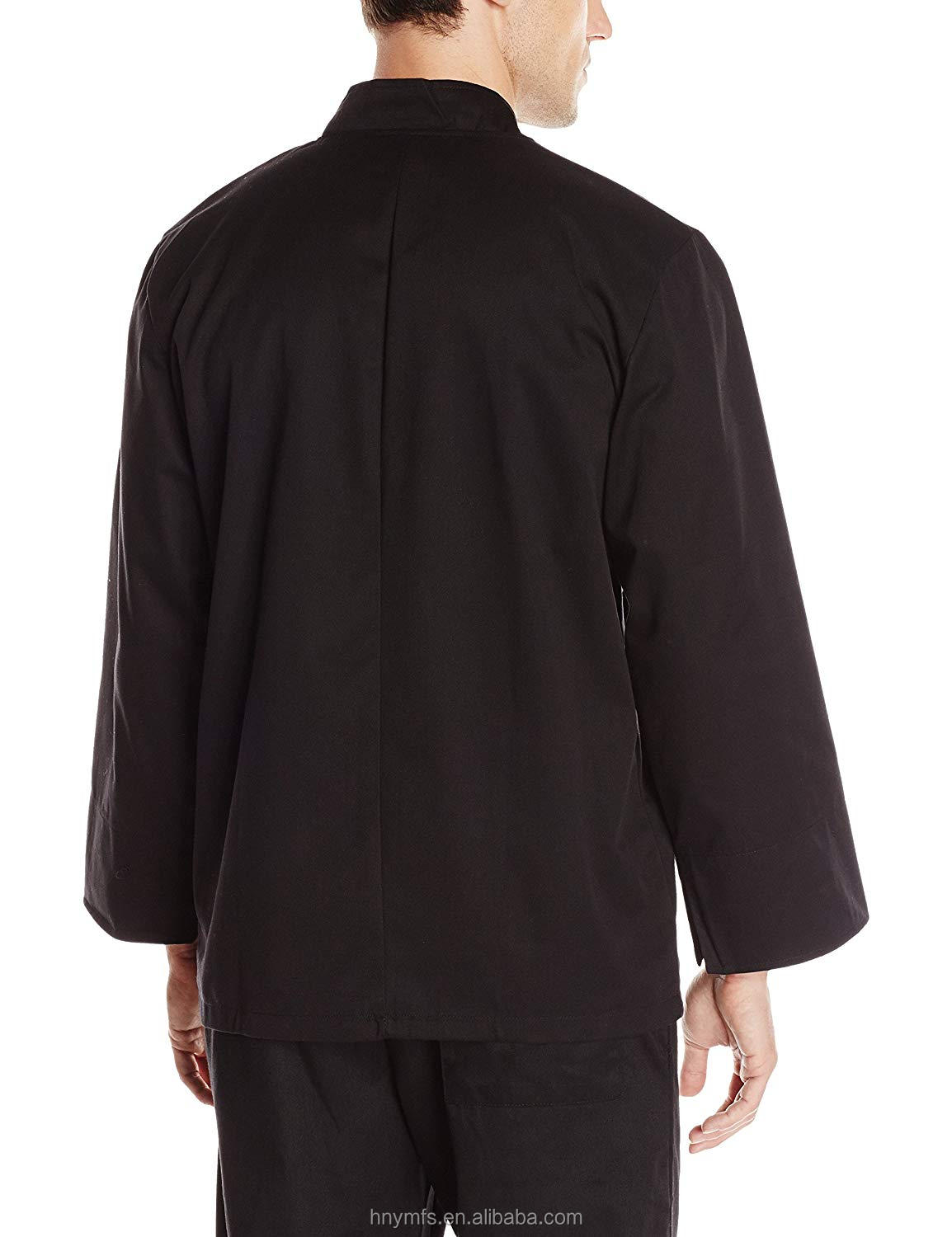 New Products waterproof oil repellent hotel uniform white long sleeves chef uniform coat