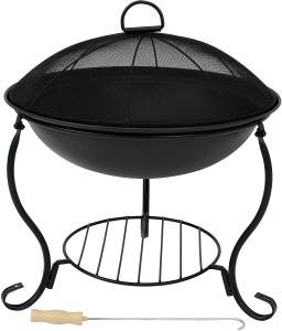 Quality Steel Brazier Bowl - Black Outdoor Wood Burning Fire Pit Wood Stove Patio Fireplace wholesale