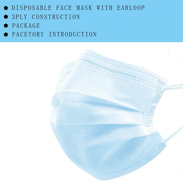 Original Medical Face Mask 3 Ply Nonwoven Disposable Surgical Face Mask