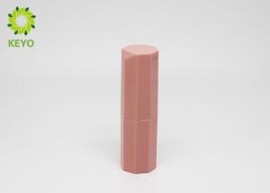 Quality PP Plastic Lipstick Tube Container , Hexagon Shape Pink Lipstick Tube wholesale
