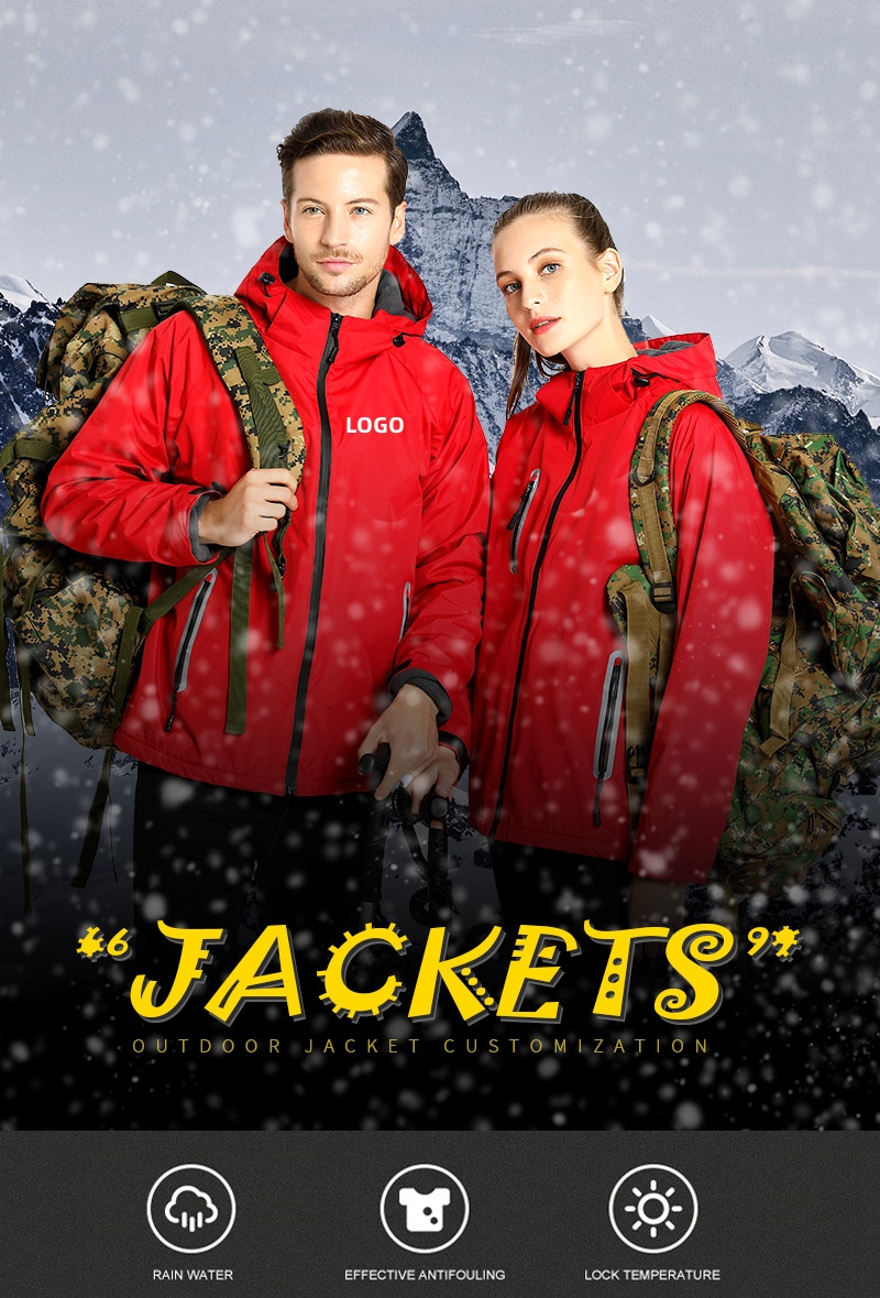 Winter Outer Wear Apparel Tracksuit Jacket Coat Windproof Outdoor Unisex Plus Size