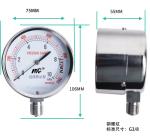 Nickel Plated Stainless Steel Pressure Gauge