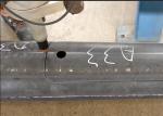Cnc SS400 12m 500mm Door Cutting Machine For Street Light Pole