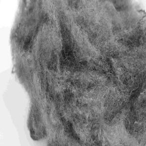 Quality Solid Gray Polyester Staple Fibre 65mm Fire Retardant Colored Fiber wholesale