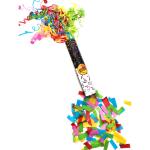 25cm Non Gas Mixed Paper Soaring Streamer Party Confetti Cannon