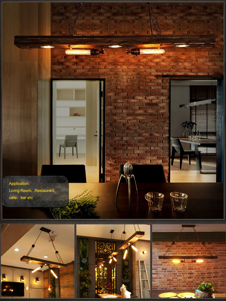 Industrial Style Chandelier American Loft Retro Personalized Restaurant lamp(WH-VP-224)