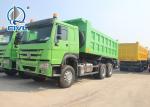 EuroII A7 371 HP Dump Truck , 10 Wheels Sinotruk Dump Truck LHD 50 Tons tipper