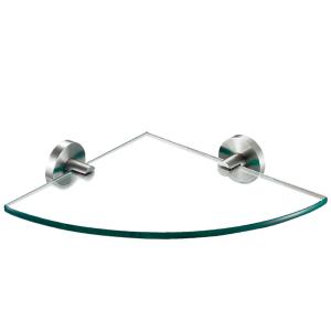 Quality Practical Sanitary Bathroom Wall Corner Glass Shelf SUS304 wholesale