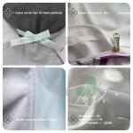 All-Season 4-Piece Bedding Set Princess and Curtains Stonewashed Linen for Kids