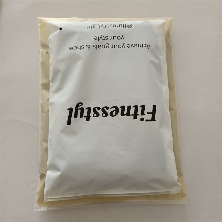 Customize Any Color Moisture Proof Polybags for Shoes and Clothing Frosted Zipper Bag
