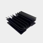 6000 Series Grade Aluminum Extrusion Heat Sink , Black Anodizing Aluminum