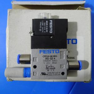 Quality FESTO Electric Solenoid Valve CPE10-M1BH-3GL-QS-4 With High Performance wholesale