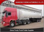 Storage Oil Tank Semi Trailer With 4 Compartments / Fuel Tanks Semi Trucks
