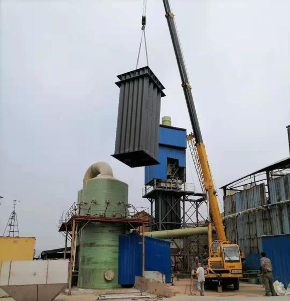 Vertical Stainless Steel Spray Flue Gas Desulfurization Tower Simplified