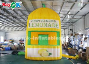 Quality Inflatable Outdoor Tent 4m High Oxford Cloth Inflatable Lemonade Juice Kiosk For Amusement Parks wholesale
