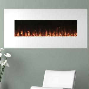Quality 60inch Wall Fireplace Heater Painted Glass Easy Remote Control Electric Fireplace wholesale