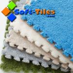 CE certified EVA Long Hair Plush Polyester Area Rugs 30cm*30cm*1cm
