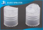 Glossy Cover Bottle Flip Lid Snap Top For Cosmetic Tubes , PP Aluminum Material