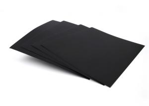 Quality 280gsm Flat and Solid Black Paper Roll Black Cardboard One Side Smooth wholesale