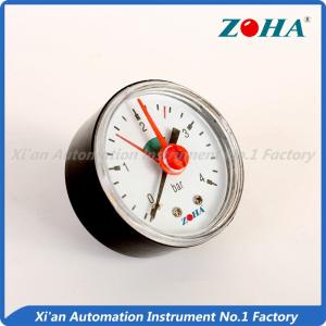 Quality Back Type Absolute Pressure Gauge , Red Pointer Door Pressure Gauge wholesale