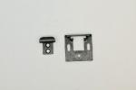 Casket Lid Hinge Coffin Accessories Black Appearance OEM / ODM Acceptable