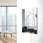 Electric Heating Tempered Infrared Room Bathroom Heater Wall Glass Panel for