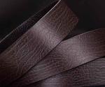 Prong Buckle Distressed Leather Belt 3.5cm Wide Classical