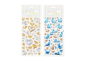 Quality Personalized Foil Stickers 3D embossing decorative puffy sticker kids sticker printing wholesale