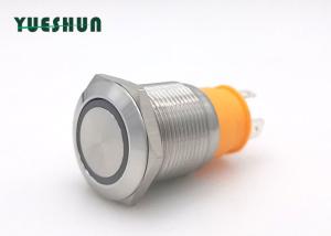 Quality 15A Momentary 19mm Stainless Anti Vandal Push Button Switch wholesale