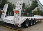 70 Ton 3 Axles Gooseneck Lowboy Semi Trailer For Heavy Duty Vehicles Delivery