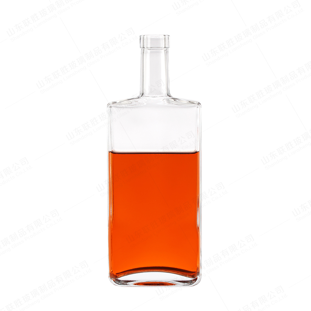 Industrial Beverage 500ml 75ml Empty Square Glass Bottles with and Body Material Glass