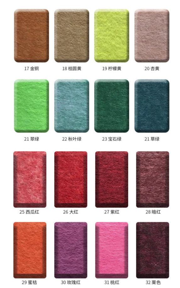 3D 9mm Thick Eco-Friendly PET Sound Dampening Decor Acoustic Wall Panels