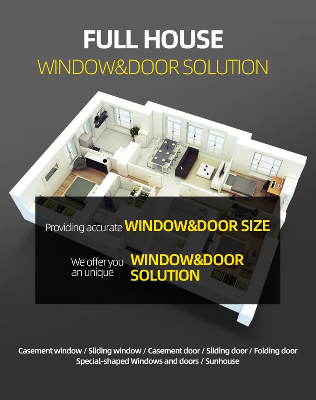 Composite Aluminum-Wood Door, French Style