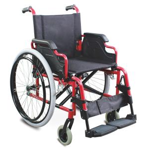 Quality Affordable Foldable Aluminum Manual Wheelchair With Flip-Up Desk Armrest Detachable Footrest wholesale